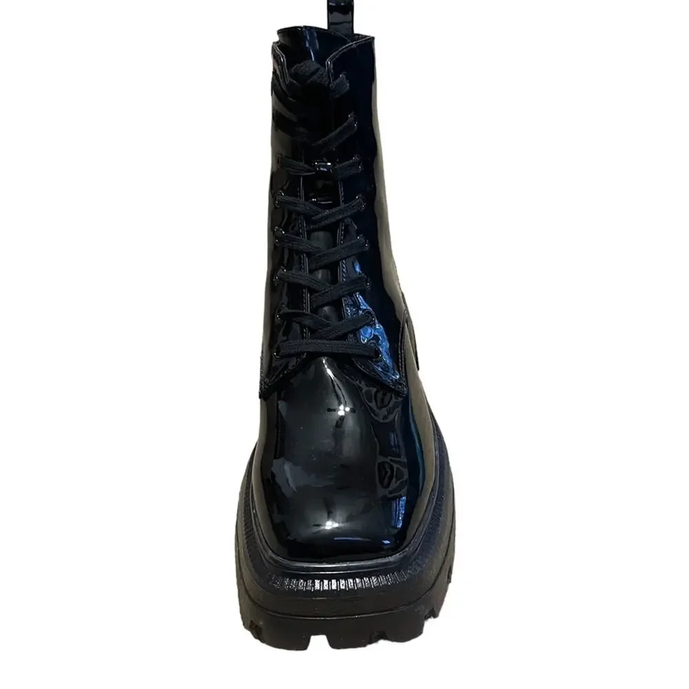 Katy Perry Size 10 NEW in Box Womens Black The Geli Combat Boots - Picture 8 of 12
